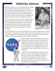 Katherine Johnson: NASA Pioneer, Mathematician & Civil Rights Icon