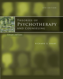 Theories of Psychotherapy and Counseling Textbook