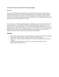 Advanced Process Control with MATLAB & Simulink Webinar