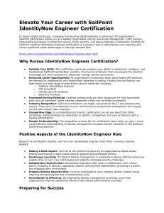 SailPoint IdentityNow Engineer Certification Guide
