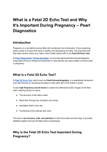 Fetal 2D Echo Test: Importance During Pregnancy