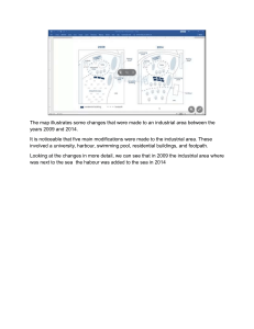 Industrial Area Transformation 2009-2014: Map Analysis