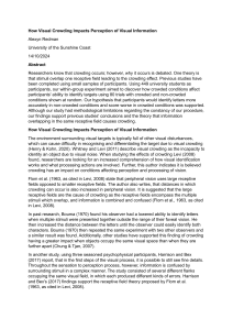 Visual Crowding & Perception: A University Study