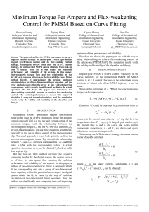 MTPA & Flux-Weakening Control for PMSM: Curve Fitting
