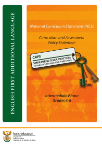 English FAL Grades 4-6 CAPS: Curriculum & Assessment