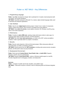 Flutter vs .NET MAUI: Key Differences in Cross-Platform Development