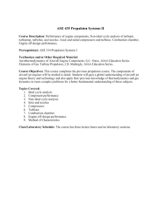 ASE 435 Propulsion Systems II Course Syllabus | Engine Components