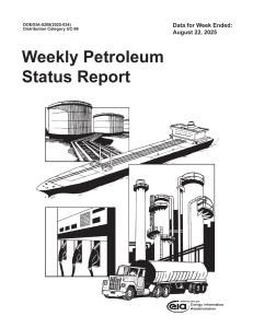 Weekly Petroleum Status Report - August 2025