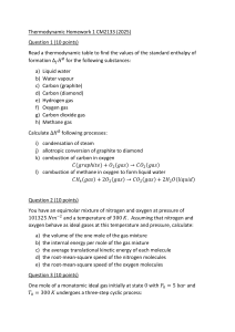 Thermodynamics Homework 1: CM2133 (2025)
