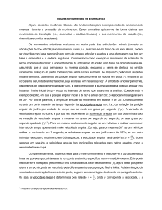 Fundamentos da Biomecânica: Movimento Angular e Linear