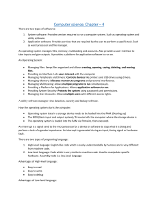 Computer Science: Software, OS, and Programming Languages