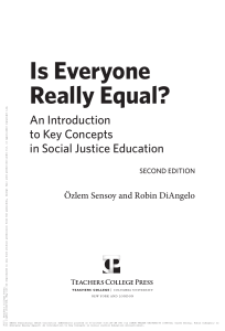 Is Everyone Really Equal? Introduction to Social Justice Concepts