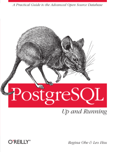 PostgreSQL: Up and Running - Database Guide