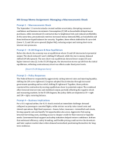 Macroeconomic Shock: 9/11 & IS-LM Model Analysis