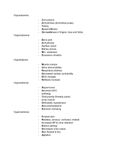 Electrolyte Imbalance Symptoms: Hypocalcemia, Hypercalcemia, Hyponatremia