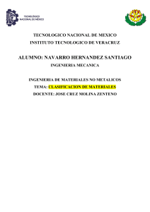 Clasificaci&oacute;n de Materiales: Metales, Pol&iacute;meros, Cer&aacute;micos, Compuestos