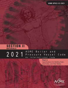 ASME BPVC.II.C-2021 Welding Specifications