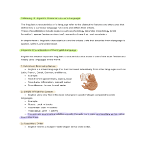 English Language Linguistics: Characteristics & Approaches