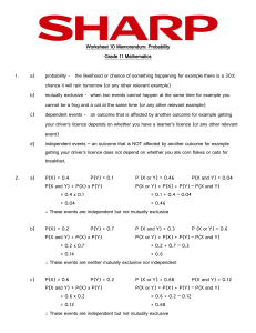 Grade 11 Probability Worksheet 10 Memorandum | Mathematics Solutions