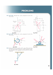 Statics of Particles: Force Components & Equilibrium Problems