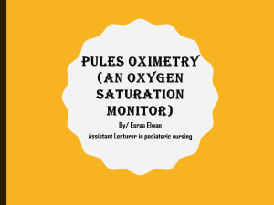 Pulse Oximetry: Oxygen Saturation Monitoring in Nursing