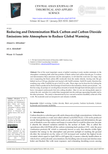 Black Carbon & CO2 Emission Reduction: A Scientific Approach