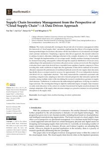 Cloud Supply Chain Inventory Management: A Data-Driven ML Approach