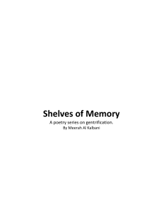 Shelves of Memory: A Poetry Series on Gentrification by Meerah Al Kalbani