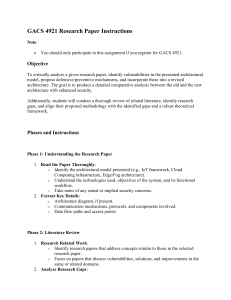 GACS 4921 Research Paper Instructions: Cybersecurity Architecture Analysis