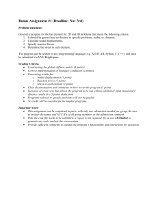 Bar Element Program Assignment: 2D & 3D Problems