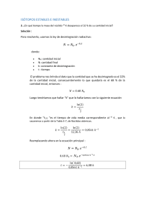 Soluciones a Ejercicios de Química: Isótopos, Orbitales y Energías