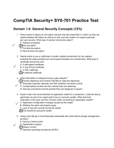 CompTIA Security+ SY0-701 Practice Test: General Security Concepts