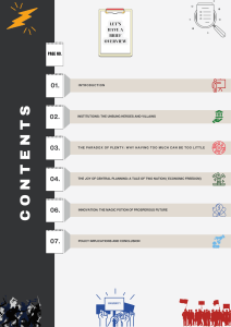 Economics & Prosperity: Table of Contents