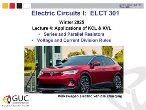 KCL & KVL Applications: Series & Parallel Resistors