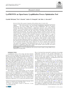 LyoPRONTO: Lyophilization Process Optimization Tool