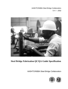 Steel Bridge Fabrication QC/QA Guide Specification