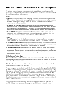 Pros & Cons of Privatization: Efficiency, Revenue, Monopoly Risks