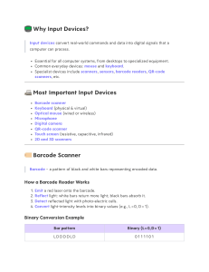 Input Devices: Barcodes, QR Codes, Scanners & More