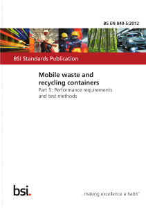 EN 840-5: Mobile Waste Container Performance Standard