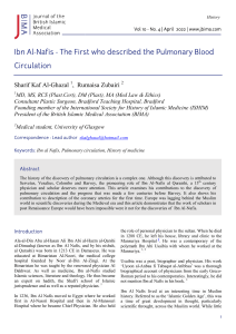 Ibn Al-Nafis: Pioneer of Pulmonary Circulation & Coronary Arteries