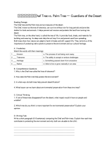 Ghaf vs. Palm Tree: Guardians of the Desert Worksheet