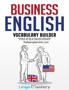 Business English Vocabulary Builder: Idioms & Expressions