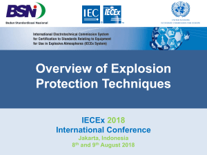 IECEx 2018: Overview of Explosion Protection Techniques & Standards