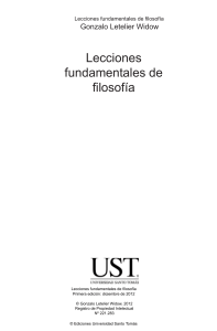 Lecciones Fundamentales de Filosofia