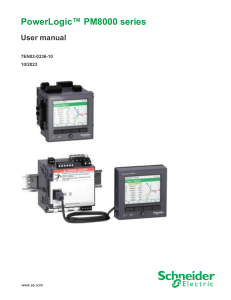 PowerLogic PM8000 Series User Manual