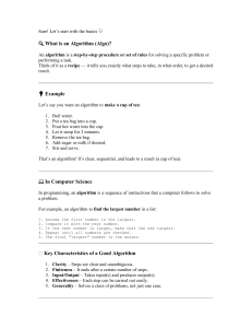 What is an Algorithm? Definition, Examples, and Types