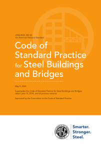 AISC 303-22: Code of Standard Practice for Steel