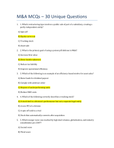 M&A MCQs: Test Your Knowledge of Mergers & Acquisitions