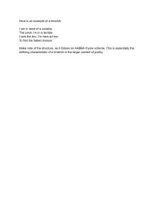 Limerick Example & AABBA Rhyme Scheme Explained