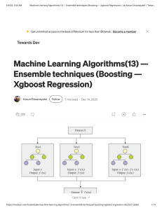 XGBoost Regression: Ensemble Boosting Techniques in Machine Learning